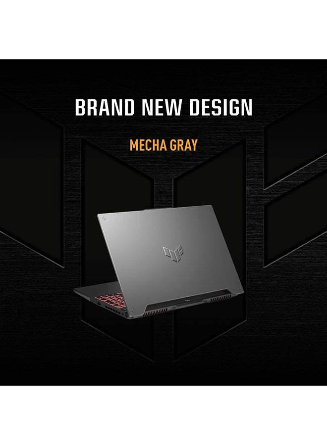 ASUS - TUF Gaming A15 15.6-Inch Display, R7-7735HS Processor/16GB RAM/512GB SSD/GeForce RTX 3070 8GB Graphic Card/Windows 11 English/Arabic Mecha Grey - Image 1