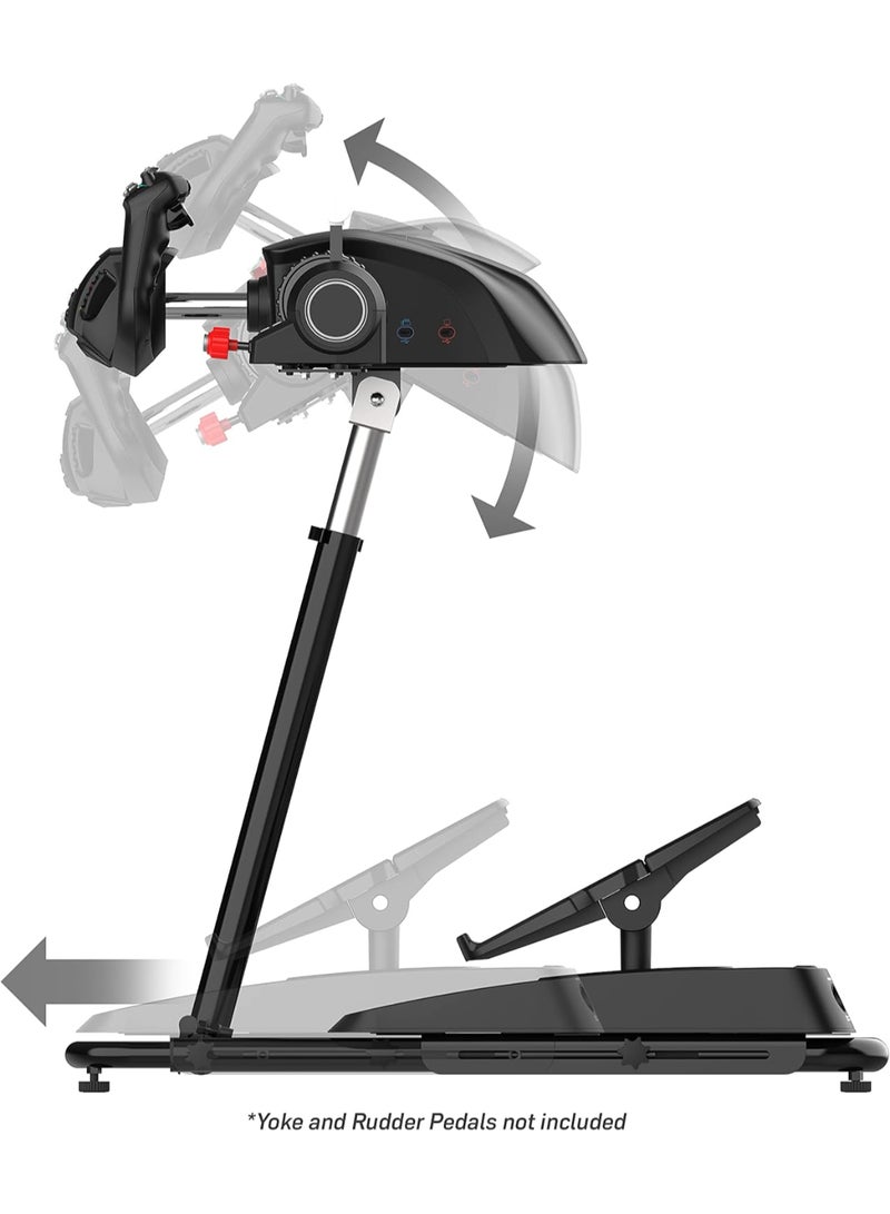 TURTLE BEACH - VelocityOne Universal Stand for Flight Simulation And Racing Simulation Accessories with adjustable height design, metal construction, and fold flat design for PC And Xbox - Image 1