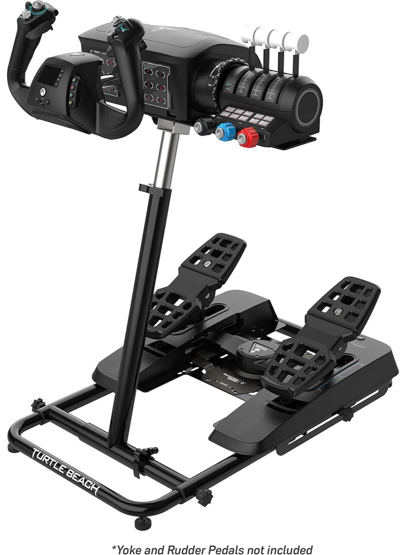 TURTLE BEACH - VelocityOne Universal Stand for Flight Simulation And Racing Simulation Accessories with adjustable height design, metal construction, and fold flat design for PC And Xbox - Image 1