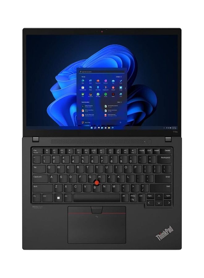 Lenovo (Upgraded Version) ThinkPad T14s Gen4 i7-1355U, 32GB DDR5, 512GB SSD, Integrated Intel Iris Xe Graphics, 14.0" WUXGA IPS 300nits 45% NTSC, KYB BL Arabic/English, Fingerprint Reader, Win11 Pro 64 English/Arabic Black English/Arabic Black - Image 4