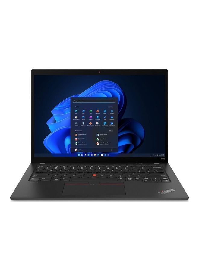 Lenovo (Upgraded Version) ThinkPad T14s Gen4 i7-1355U, 32GB DDR5, 512GB SSD, Integrated Intel Iris Xe Graphics, 14.0" WUXGA IPS 300nits 45% NTSC, KYB BL Arabic/English, Fingerprint Reader, Win11 Pro 64 English/Arabic Black English/Arabic Black - Image 1