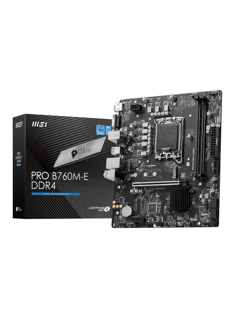 إم اس أي - اللوحة الأم بمقبس PRO B760M-E DDR4 LGA 1700 - Image 1