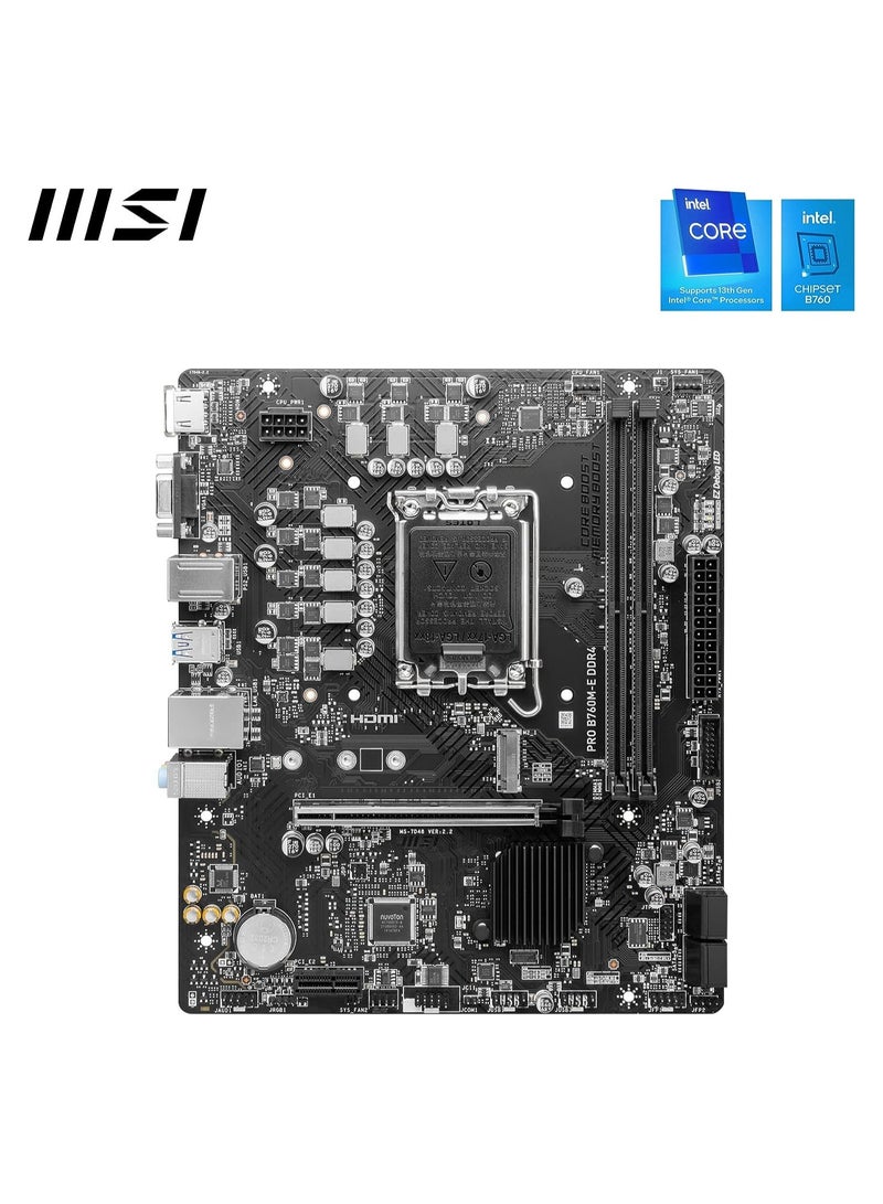 إم اس أي - اللوحة الأم بمقبس PRO B760M-E DDR4 LGA 1700 - Image 1