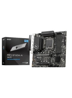 PRO B760M-A WiFi ProSeries Motherboard Supports 12th 13th Gen Intel Processors LGA 1700 PCIe 4.0, M.2, 2.5Gbps LAN USB 3.2 Gen2 Wi-Fi 6E mATX