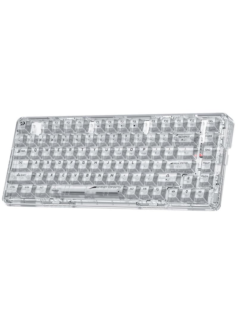 REDRAGON - K649 PRO 78% Wireless Gasket RGB Gaming Keyboard ,Translucent Custom Switch - Image 1
