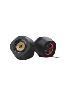 REDRAGON GS590 Wireless RGB Desktop Speakers, 2.0 Channel PC Stereo Speakers with BT 5.0/USB AUX Port, Enhanced Sound and Inline Control, Rhythmic Sync Backlight  - Image 1