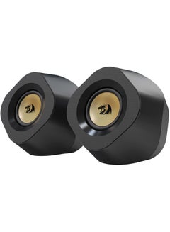 REDRAGON GS590 Wireless RGB Desktop Speakers, 2.0 Channel PC Stereo Speakers with BT 5.0/USB AUX Port, Enhanced Sound and Inline Control, Rhythmic Sync Backlight  - Image 2