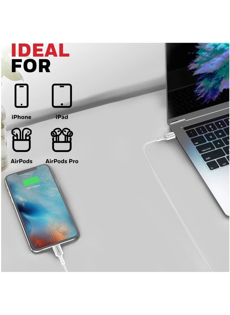 Honeywell Type C To Lightning Cable 1.8Mtr Mfi Certified Compatible With Iphone 14/13/12/11 Series Ipad Ipod Upto 87W Pd White White - Image 4