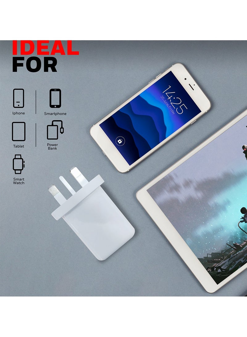 PD 30W Ultra-Fast USB-C Charger For iPhone 16/15/14/13/12/11, ipad, Google Pixel, Samsung Galaxy And Oneplus, 3 Yrs Manufacturer Warranty White - pnsku/N70004048V/45/_/1695654047/6fe0408f-79e1-4af2-907a-016486b97cd5