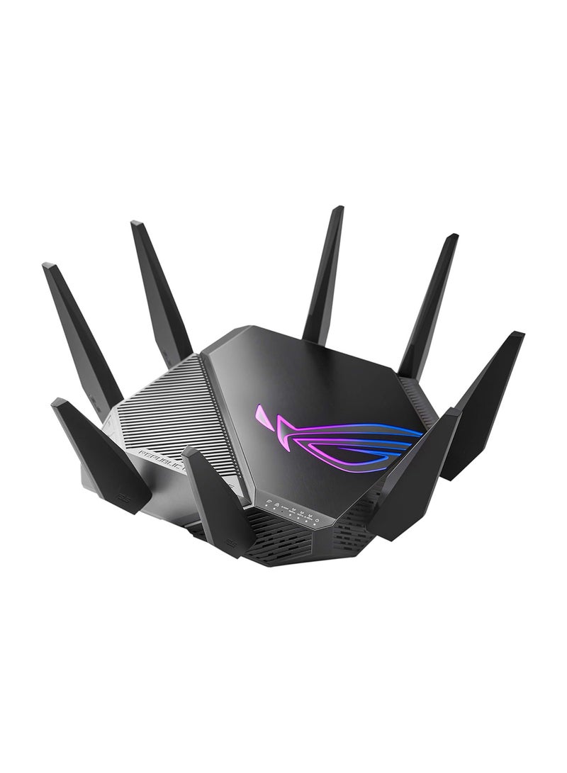 ASUS - ROG Rapture GT-AXE11000 Tri-band WiFi 6E Extendable Gaming Router, 6GHz Band, 2.5G Port, Triple-level Game Acceleration, VPN Fusion, Subscription-free Network Security, AiMesh Compatible Black - Image 1