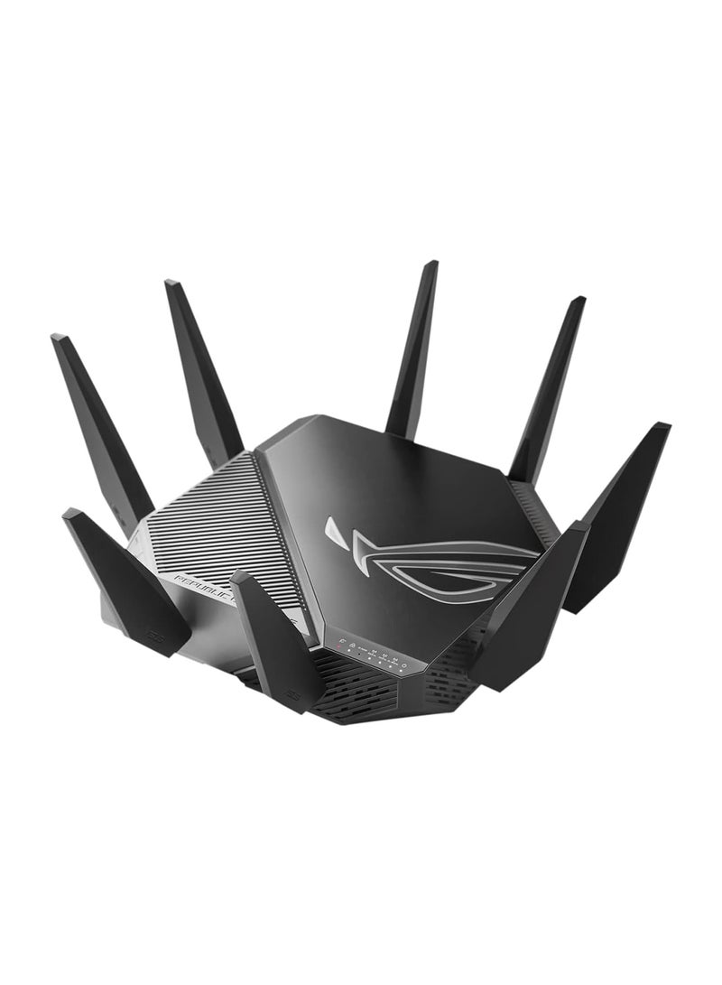 ASUS - ROG Rapture GT-AXE11000 Tri-band WiFi 6E Extendable Gaming Router, 6GHz Band, 2.5G Port, Triple-level Game Acceleration, VPN Fusion, Subscription-free Network Security, AiMesh Compatible Black - Image 1