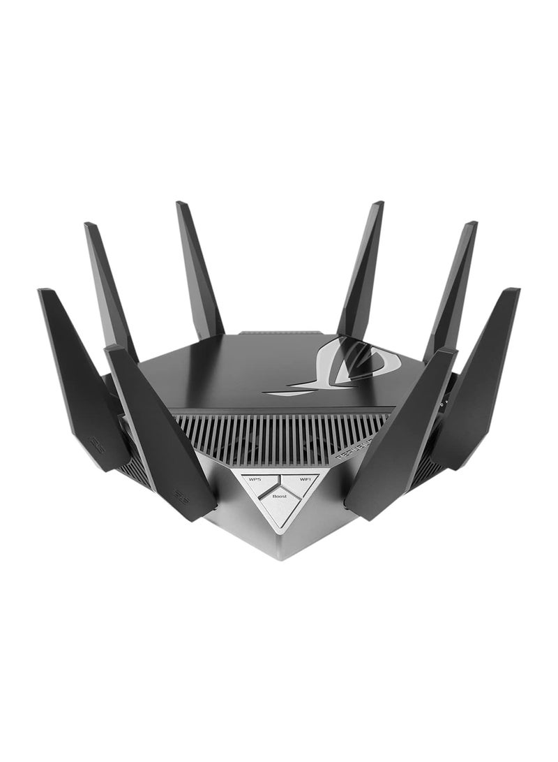 ASUS - ROG Rapture GT-AXE11000 Tri-band WiFi 6E Extendable Gaming Router, 6GHz Band, 2.5G Port, Triple-level Game Acceleration, VPN Fusion, Subscription-free Network Security, AiMesh Compatible Black - Image 1