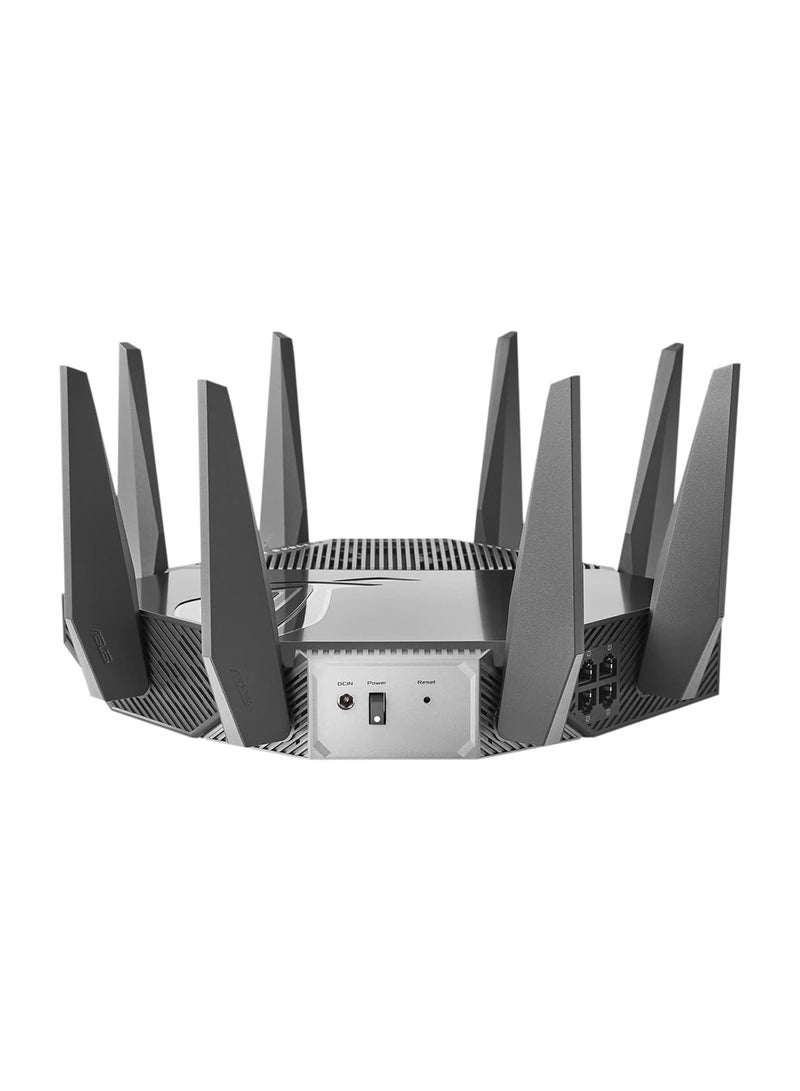 ASUS - ROG Rapture GT-AXE11000 Tri-band WiFi 6E Extendable Gaming Router, 6GHz Band, 2.5G Port, Triple-level Game Acceleration, VPN Fusion, Subscription-free Network Security, AiMesh Compatible Black - Image 1