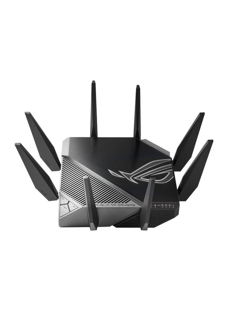 ASUS - ROG Rapture GT-AXE11000 Tri-band WiFi 6E Extendable Gaming Router, 6GHz Band, 2.5G Port, Triple-level Game Acceleration, VPN Fusion, Subscription-free Network Security, AiMesh Compatible Black - Image 1
