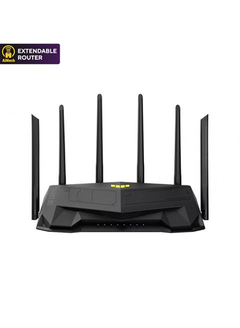 TUF GAMING AX6000 WIFI6 GAMING ROUTER AIMESH,90IG07X0-MU9C00 Black