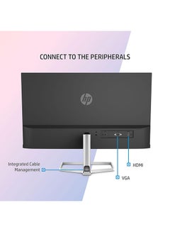 HP M24f 23.8-Inch(60.45cm) Eyesafe Certified Full HD IPS 3-Sided Micro-Edge Monitor, 75Hz, AMD Free Sync with 1xVGA, 1xHDMI 1.4 Ports, 300 nits, Black/Silver  - Image 3
