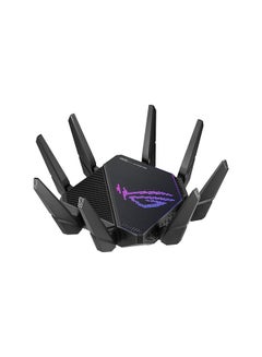 ROG Rapture GT-AX11000 Pro Tri-Band WiFi 6 Gaming Router, 2.5G Port, 10G Port, Quad-core 2.0 GHz CPU, UNII4, 3-Level Game Acceleration, Internet Security, AiMesh Support | 901G0720-MU2A00 Black
