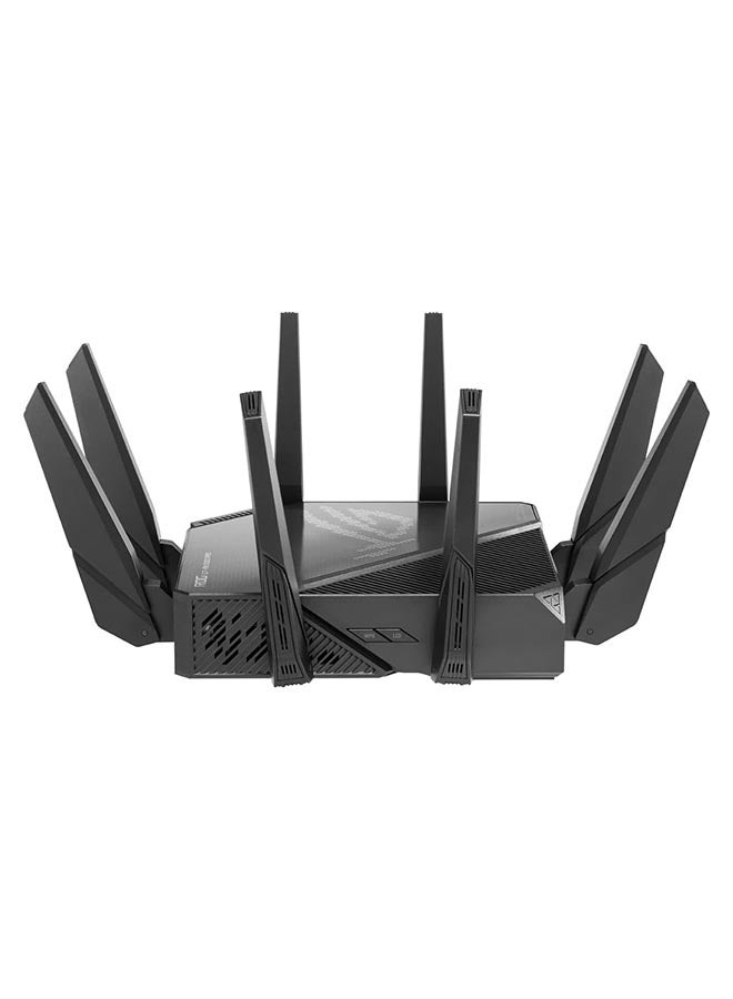 ASUS - ROG Rapture GT-AX11000 Pro Tri-Band WiFi 6 Gaming Router, 2.5G Port, 10G Port, Quad-core 2.0 GHz CPU, UNII4, 3-Level Game Acceleration, Internet Security, AiMesh Support | 901G0720-MU2A00 Black - Image 1