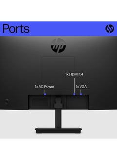 HP V22v G5 Monitor, 21.45" VA FHD Display, 75Hz Refresh Rate, 5ms (GtG with Overdrive) Response Time, ADM FreeSync Technology, Narrow Bezel, VESA Mountable, HDMI / VGA Input, Black | 65P56AS Black  - Image 3