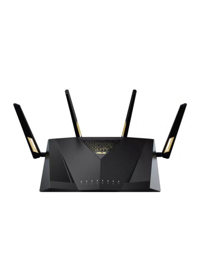ASUS - RT-AX88U Pro AX6000 Dual Band WiFi 6 Router, Dual 2.5G Port, 2.0 GHz Quad Core CPU, Ai Protection Pro, WPA3, Mesh WiFi Support, WAN Aggregation, External Antenna x 4 | 90IG0820-MU9A00 Black - Image 1