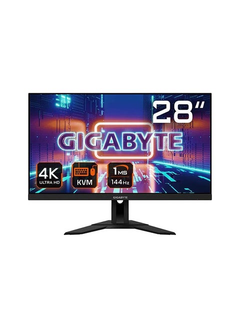 M28U 28" SS IPS Display Gaming Monitor, 144Hz Refresh Rate, 3840 x 2160 4K/UHD, Adaptive-Sync, 1ms Response Time, 94% DCI-P3, 8bits Display Color, M28U-EK Black