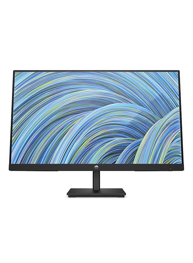 HP - V24v G5 Monitor, 23.8" FHD VA Panel Display, 75Hz Refresh Rate, 5ms GtG w/ Overdrive Response Time, AMD FreeSync Technology, 3-Sided Micro-Edge Bezel Black - Image 1