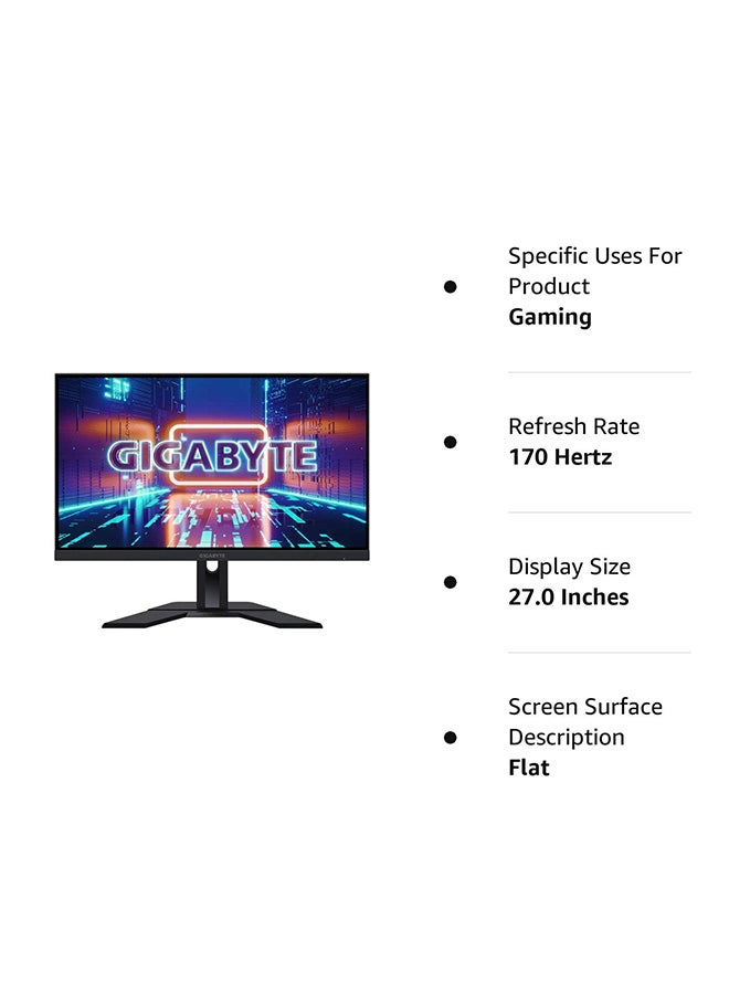 GIGABYTE - M27Q-EK 27 Inch 165hz Ips Smart Od QHD Gaming Monitor Black - Image 1