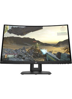 HP X24c Curved Gaming Monitor, 23.6" FHD, 300 nits, 16:9, 144Hz refresh rate, AMD Freesync, 1500R curvature, Black (9FM22AS) 194721519023 Black  - Image 1