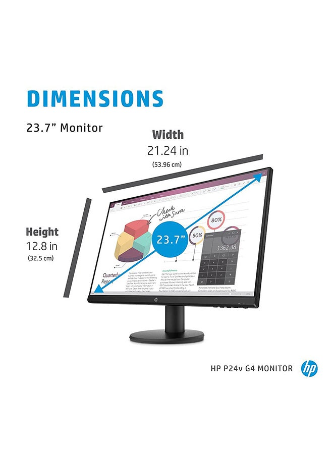 HP P24V G4 24" FHD LED Gaming Monitor Black - Image 3