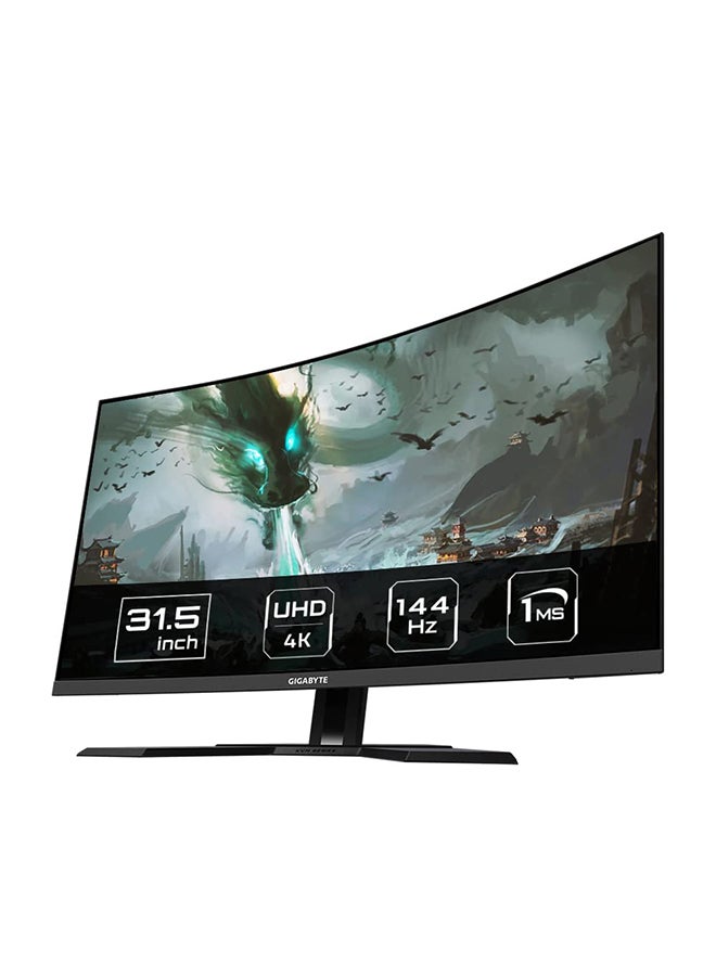 جيجابايت M32UC-EK شاشة منحنية 32 بوصة 144 هرتز، UHD 4K، Type-C، مكبر صوت، شاشة ألعاب - Image 1