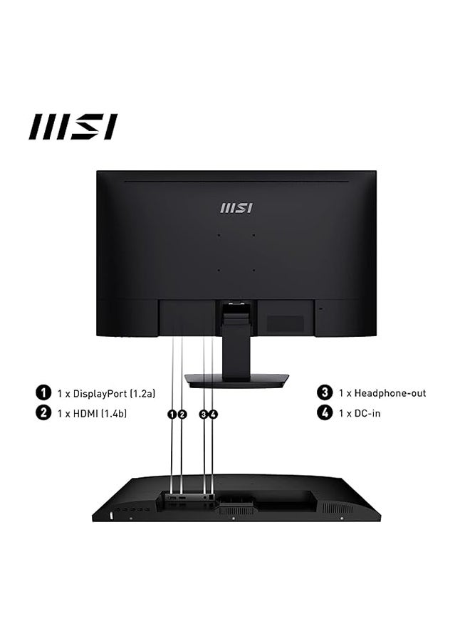 إم اس أي - PRO MP273A 27" Professional Business Monitor, FHD 100Hz Anti Glare IPS Display, 1ms MPRT Response Time, 2x 3W Speakers, Adaptive Sync, Display Kit Support, DP / HDMI / VGA, 9S6-3PB4CH-070 Black - Image 1
