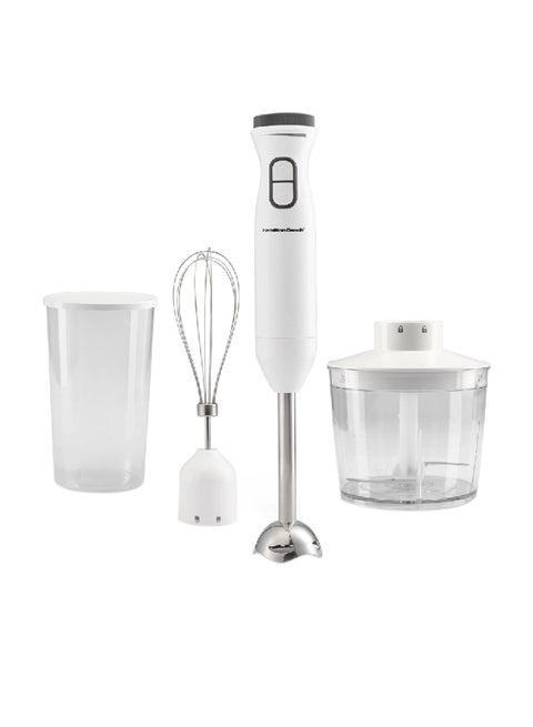 Turbo Boost Hand Blender With Chopper And Whisker/ Beaker HB6040-ME White