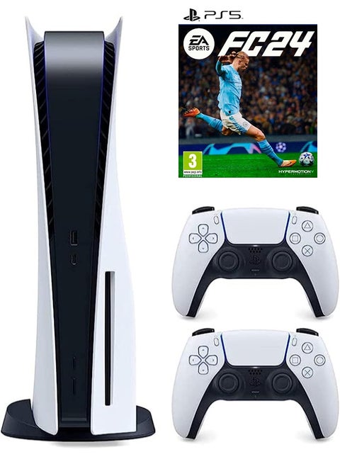 PlayStation 5 Disc Console With Extra Controller And FC 24