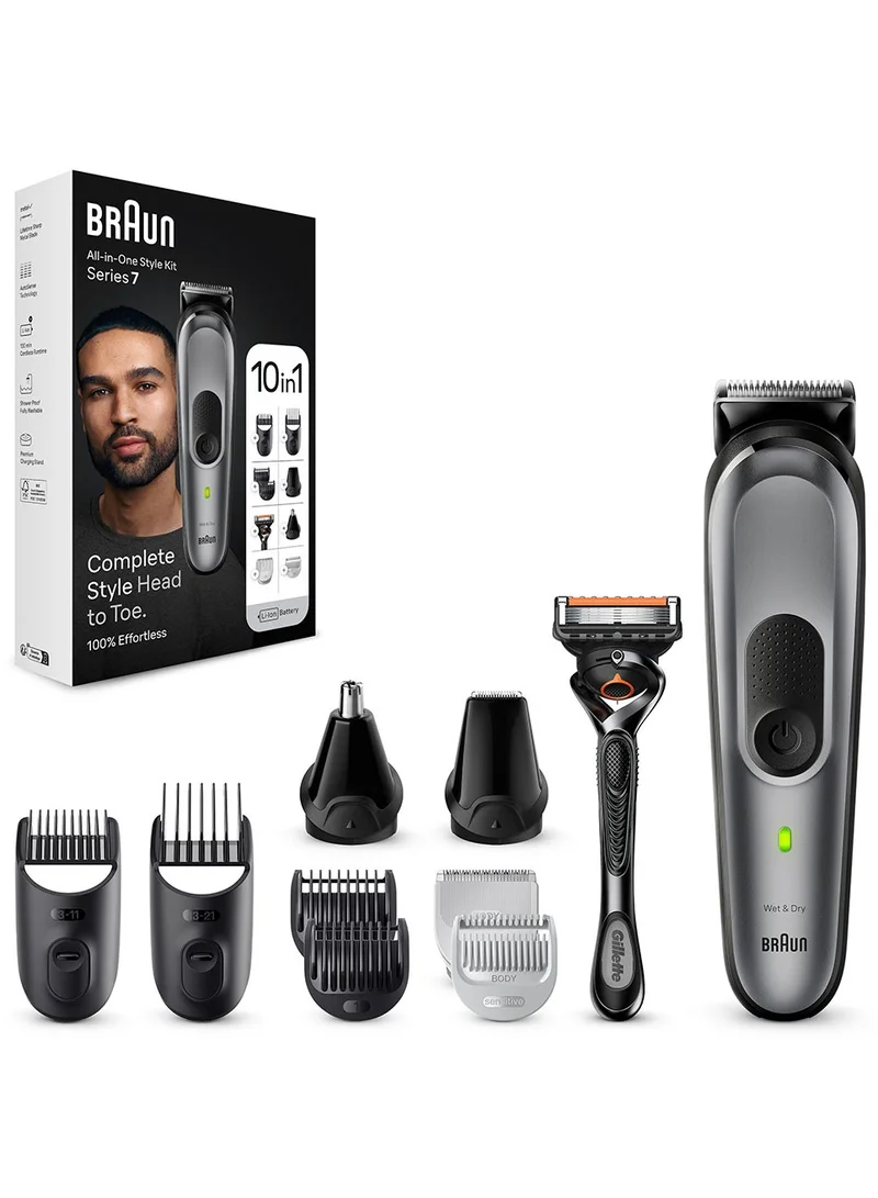 براون 10 In 1 Grooming Kit With AutoSense Technology, ProBlade And Organizer Case - MGK 7420