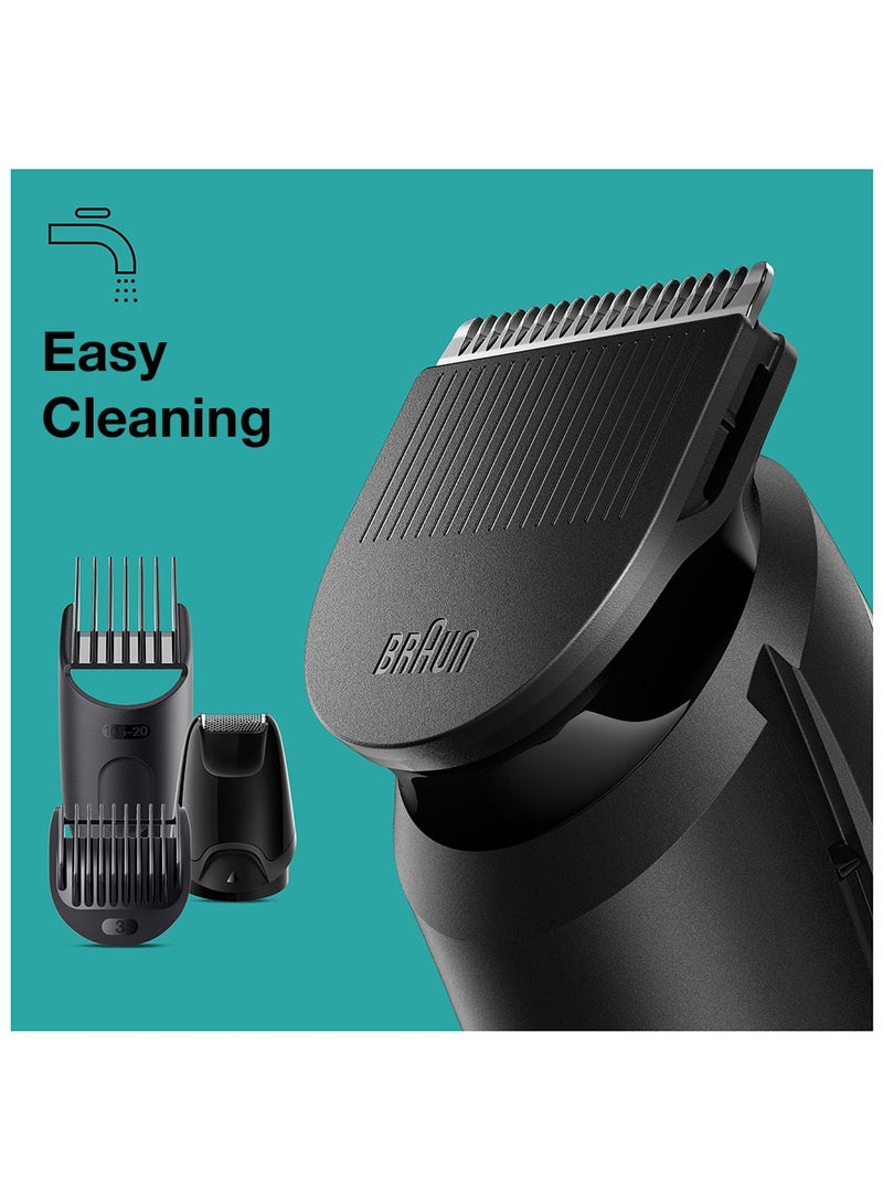 BRAUN - 8 In 1 Style Kit With 3 Ultra-Sharp Metal Blades, Ni-MH Battery, Wet And Dry - MGK 3440 Black - Image 1