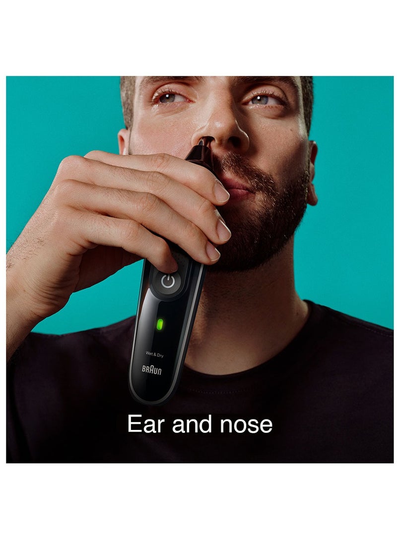 BRAUN - 8 In 1 Style Kit With 3 Ultra-Sharp Metal Blades, Ni-MH Battery, Wet And Dry - MGK 3440 Black - Image 1