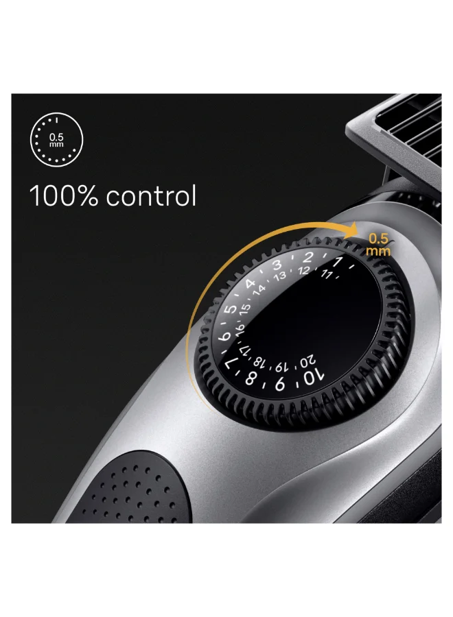 براون Beard Trimmer Series 5 5440, Trimmer For Men With Styling Tools And 100-Min Runtime Grey