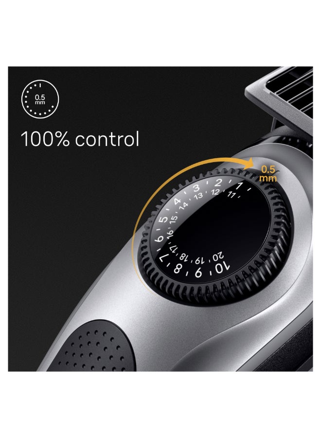 BRAUN - Beard Trimmer Series 5 5440, Trimmer For Men With Styling Tools And 100-Min Runtime Grey - Image 1