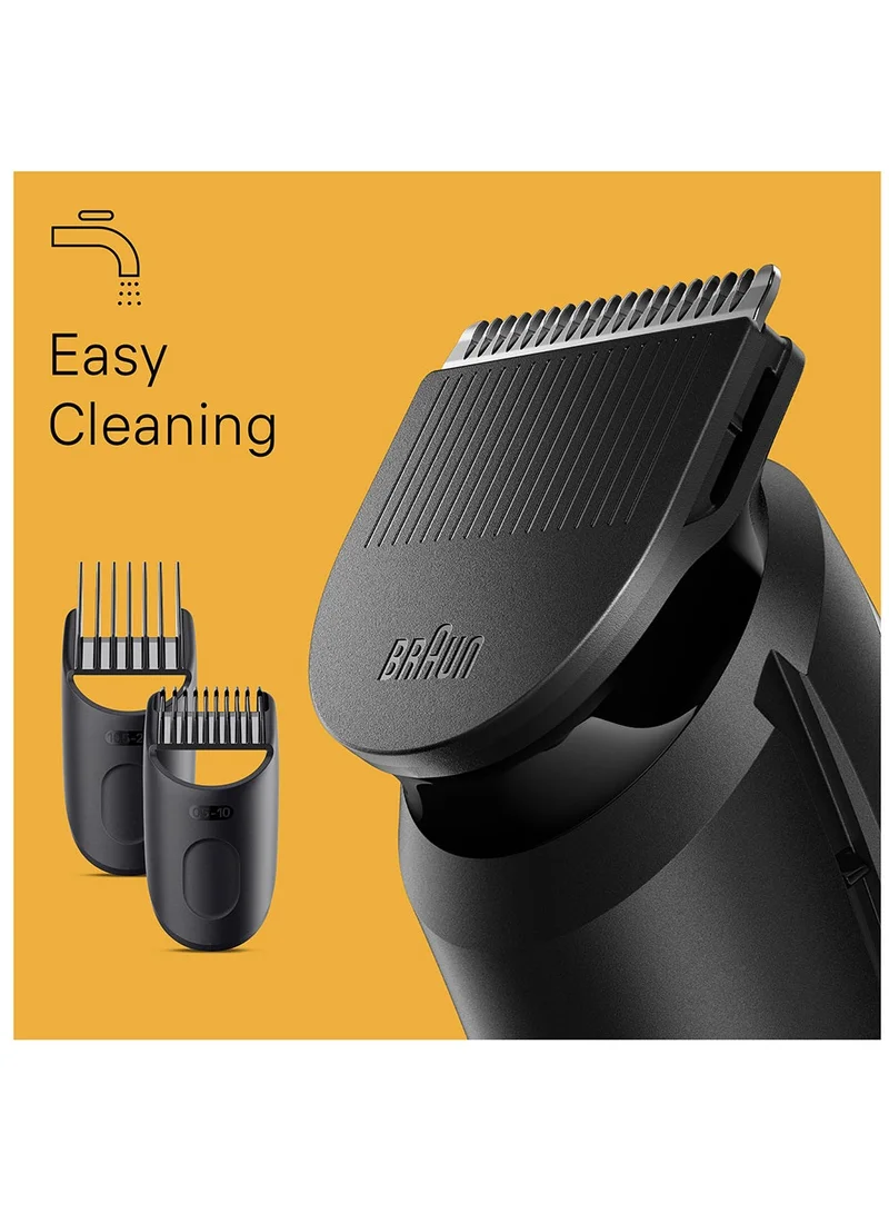 BRAUN BT 3440 – Beard Trimmer 3 With Precision Wheel, 4 Styling tools, 80 mins runtime Black