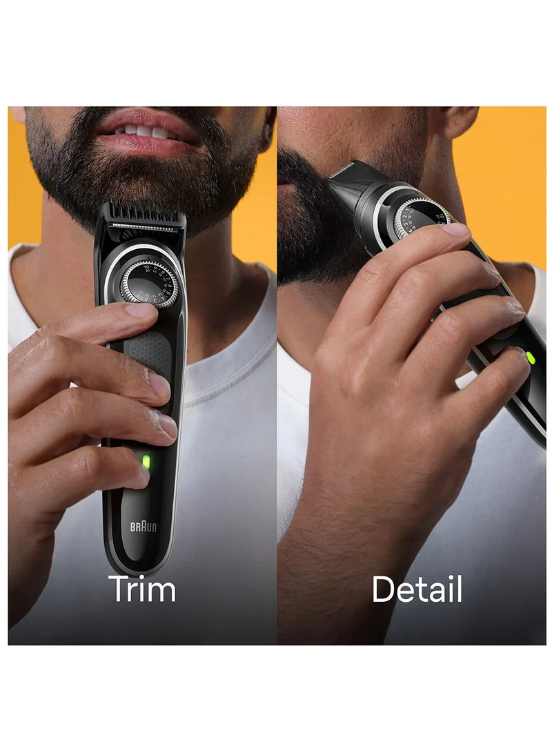 BRAUN BT 3440 – Beard Trimmer 3 With Precision Wheel, 4 Styling tools, 80 mins runtime Black