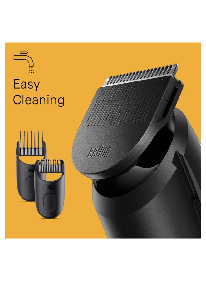 BRAUN - Beard Trimmer Series 3 3410, Trimmer For Men With Styling Tools And 50-Min Runtime Black - Image 1