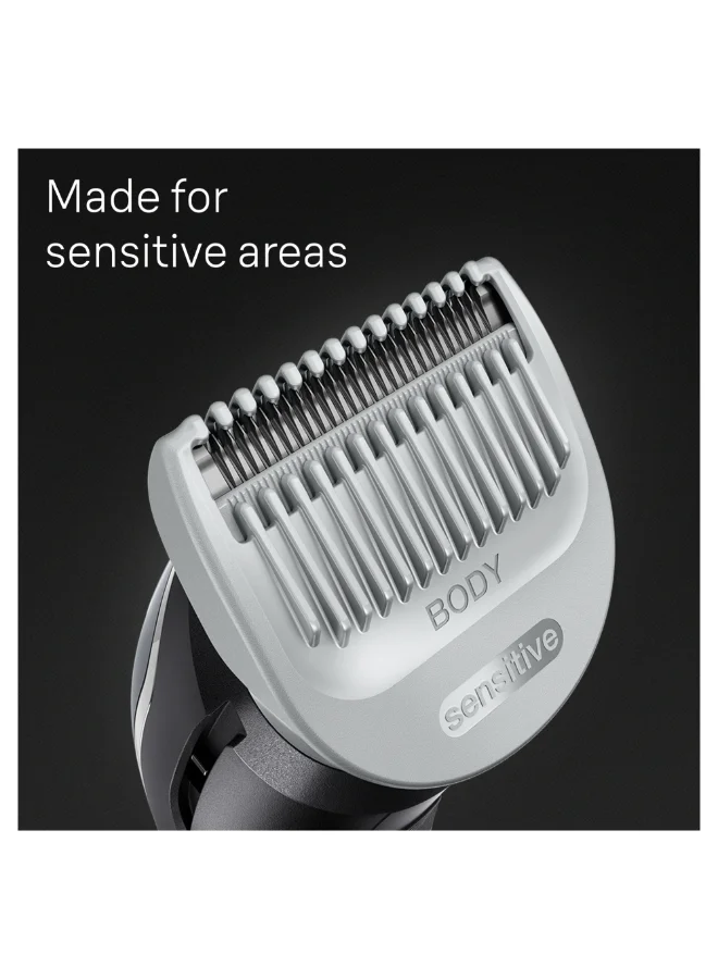 BRAUN BG 5360 –  Body Groomer 5 Full body with SkinShield technology, waterproof & 4 tools Grey