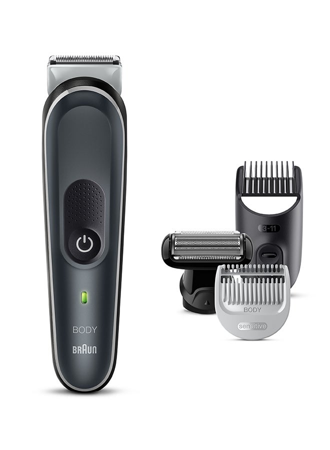 BRAUN Body Groomer Series 5 5360, Body Groomer For Men, Gentle Full-Body Manscaping Grey - Image 3