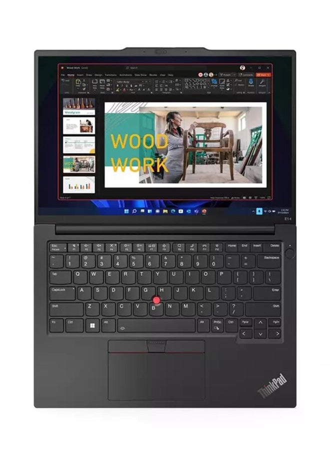 Lenovo - ThinkPad E14 Gen 5 (Upgraded Version) Laptop with 14-Inch WUXGA Display/Intel Core i7-1355U/16GB RAM/1TB SSD/Intel Iris Xe Graphics/Windows 11 Pro/ English Black - Image 1