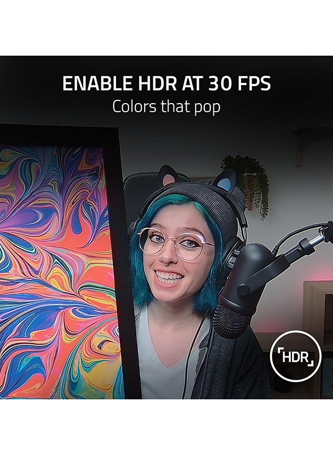 RAZER Kiyo Pro - Usb Streaming Camera With High-Performance Light Sensor And Stand (Webcam, Full Hd Video 1080P, 60 Fps, Hdr, Wide-Angle Lens, Open Broadcaster Software, XSplit) - Image 4