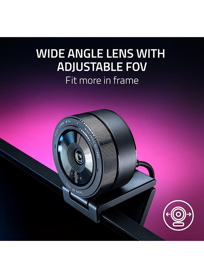 RAZER Kiyo Pro - Usb Streaming Camera With High-Performance Light Sensor And Stand (Webcam, Full Hd Video 1080P, 60 Fps, Hdr, Wide-Angle Lens, Open Broadcaster Software, XSplit) - Image 5