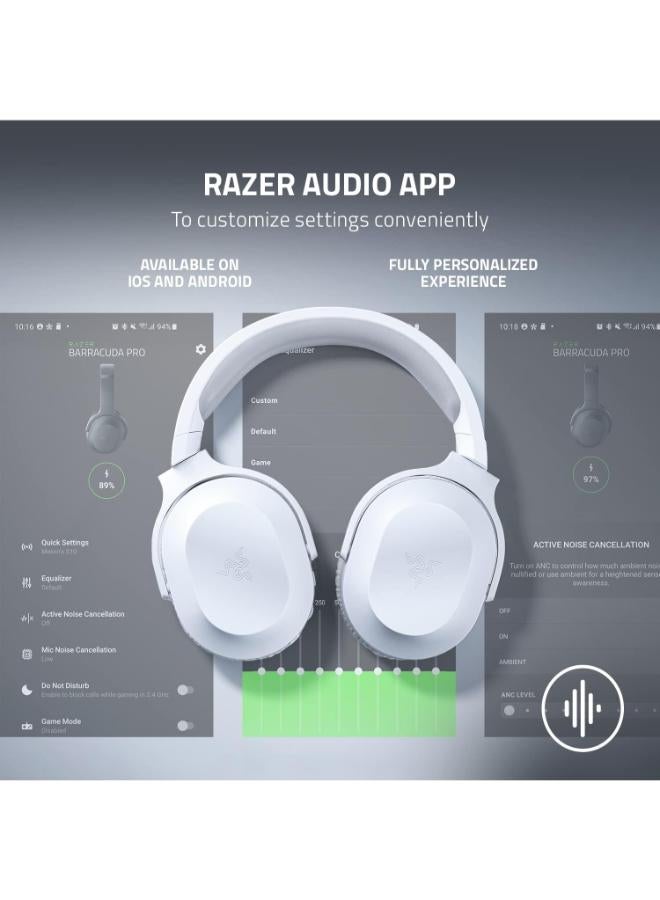 RAZER Barracuda X - Wireless Multi-Platform Gaming And Mobile Headset (Smartswitch Dual Wireless, 250G Ergonomic Design, Triforce 40Mm, Cardioid Mic, On-Headset Controls, 50H Battery Usb-C) Mercury - Image 4