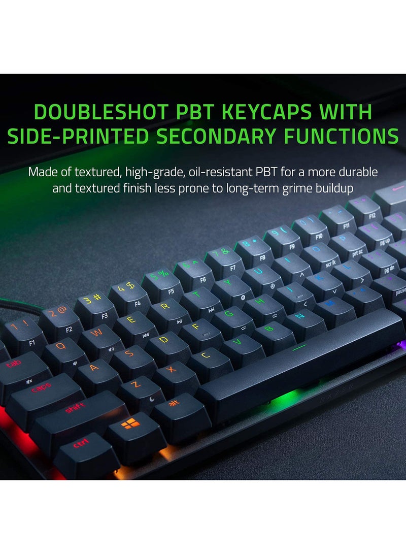 RAZER - Huntsman Mini - 60% Optical Gaming Keyboard (Clicky Purple Switch) - Image 1