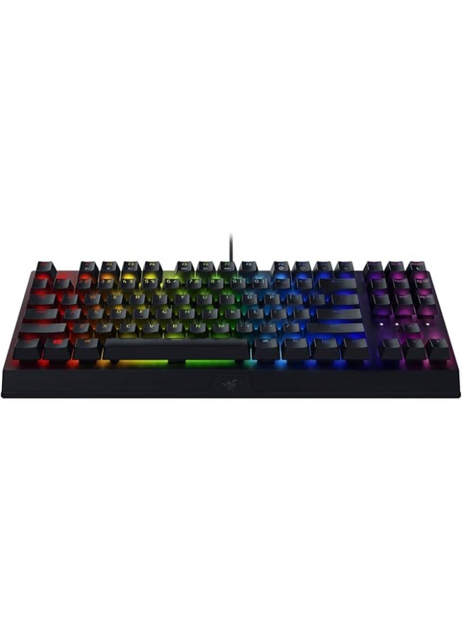 RAZER BlackWidow V3 Tenkeyless Gaming Keyboard: Yellow Mechanical Switch, Linear & Silent, Chroma RGB, Razer Snap Tap, 1000Hz Ultrapolling, US Layout - Black - Image 2