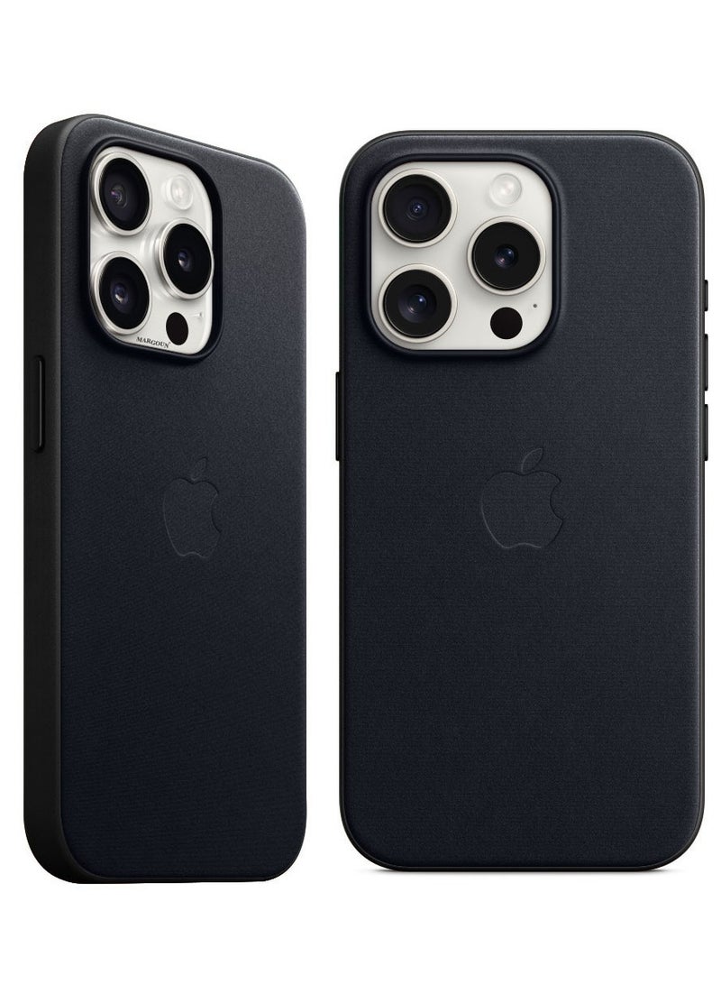 MARGOUN iPhone 15 Pro Fine Woven Case With MagSafe Durable And Heavy Protection Black - Image 2